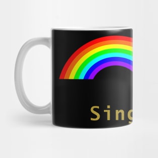 Gold Sing Rainbow Mug